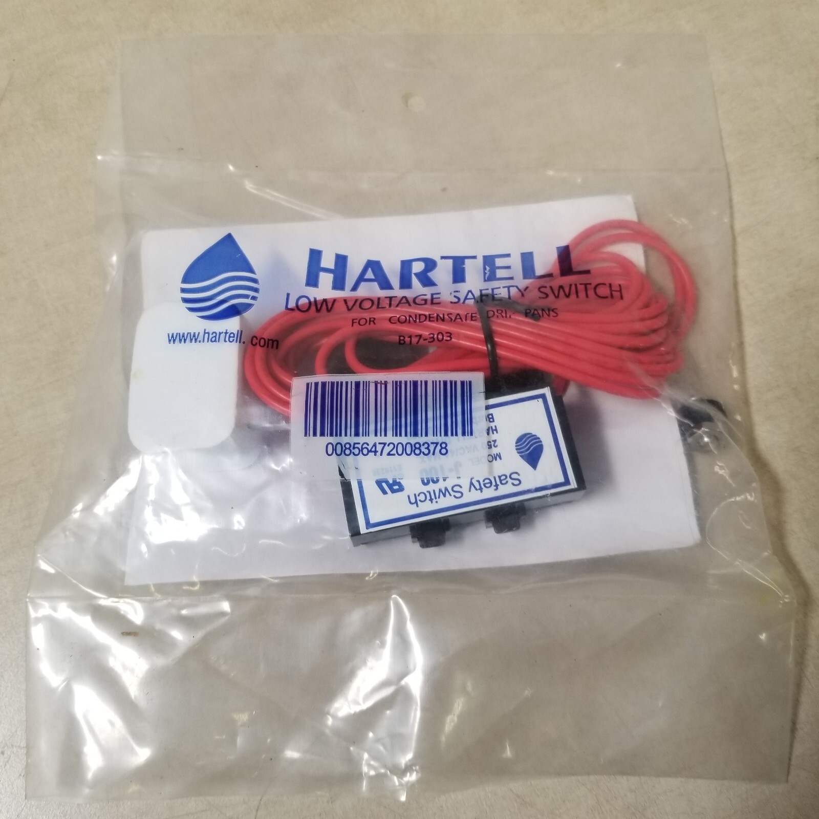 Hartell B17-303 Safety Float Switch Low Voltage J-100