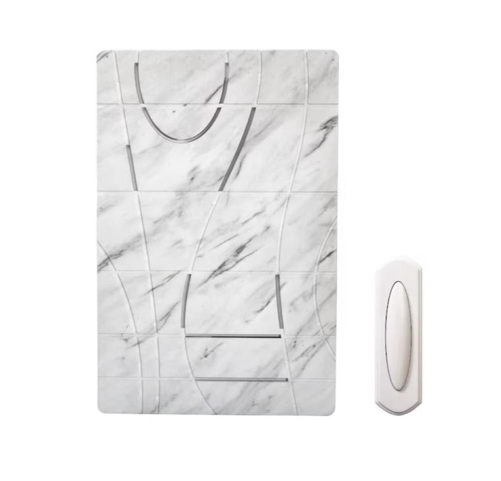 Wireless Doorbell Chime Kit- Carrara Marble Design