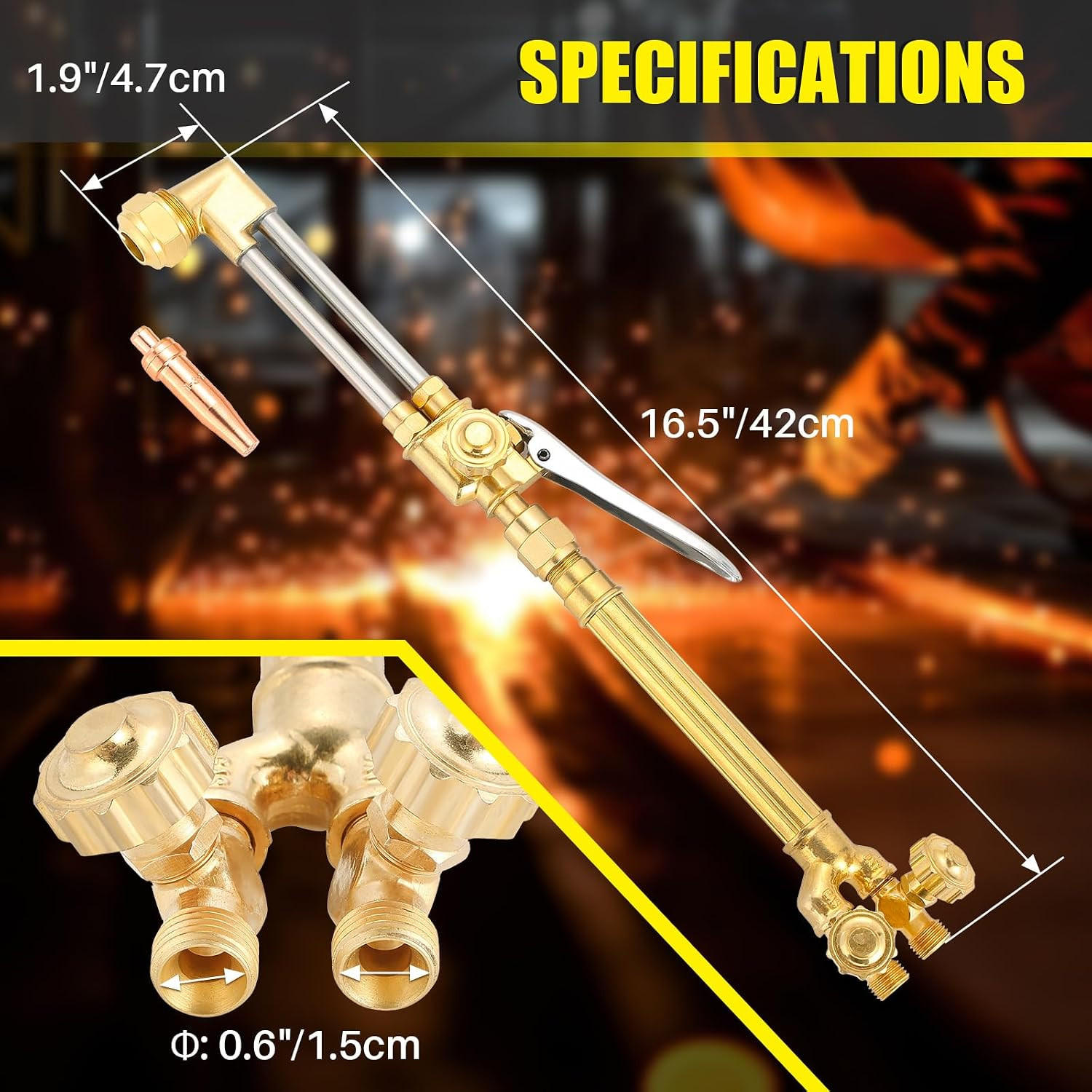Victor Type Cutting Attachment Torch Handle Oxygen/Acetylene Cutting Welding