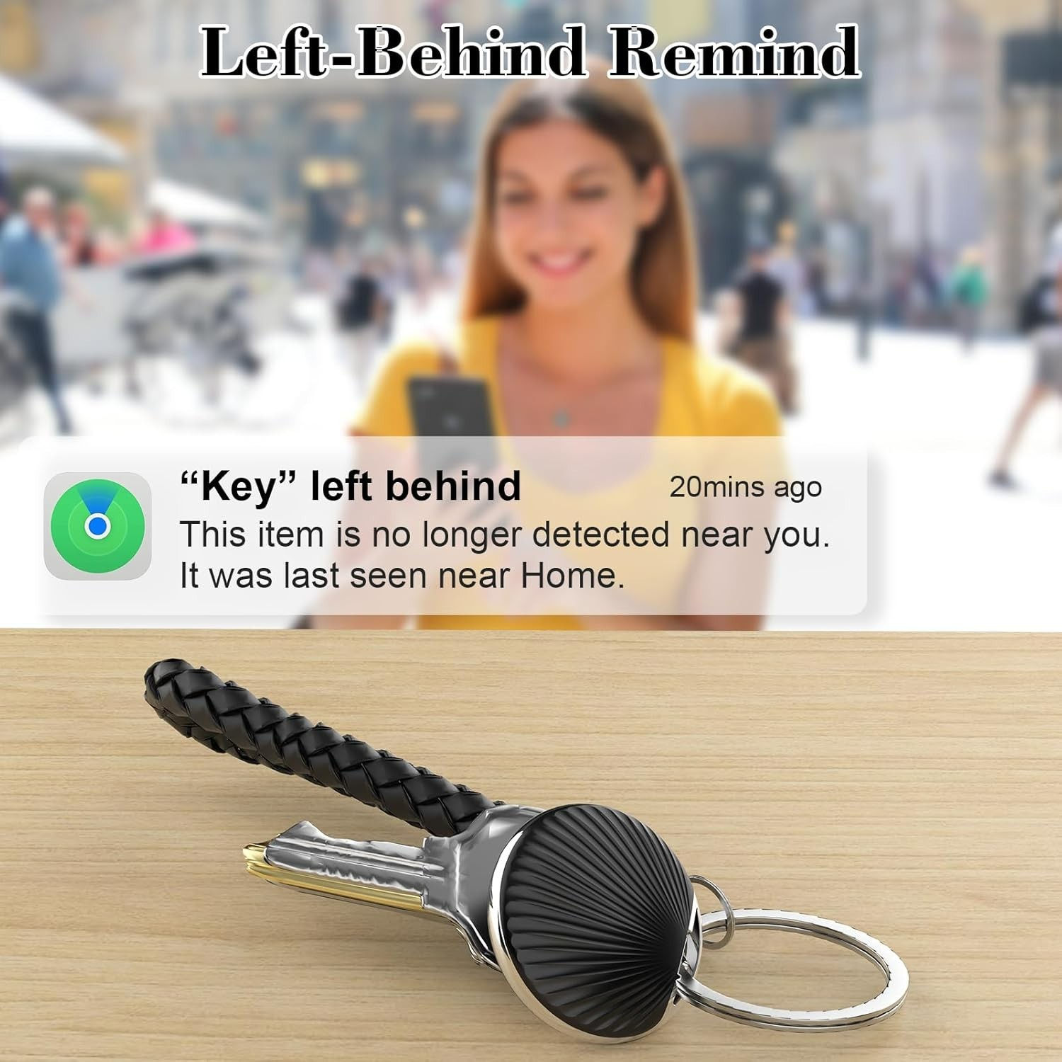 4 Pack Smart Bluetooth Tracker Tags Apple Find My MFi Certified (IOS only)