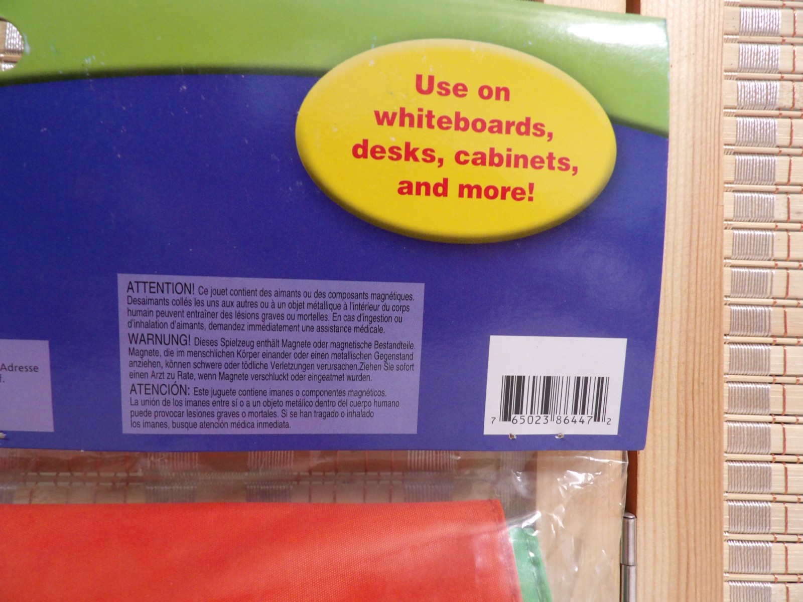 Learning Resources 4 Pack Magnetic Storage Pockets 9.5" Wide x 5.5" High