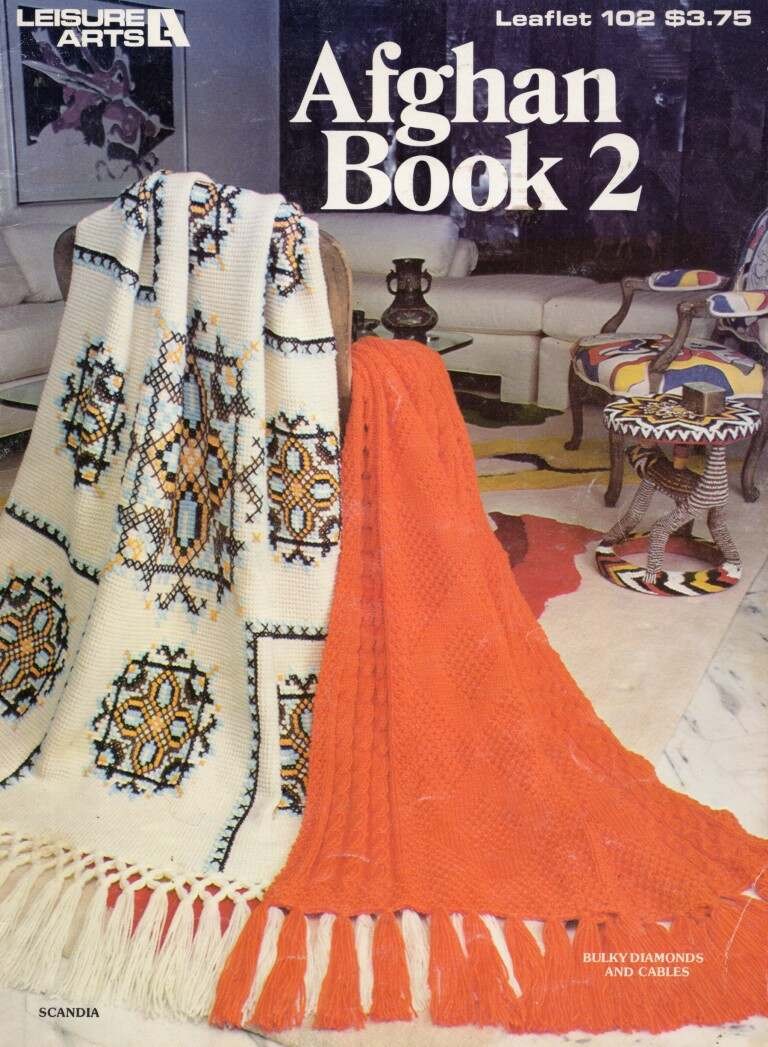 VTG!LEISURE ARTS AFGHAN BOOK 2 #102