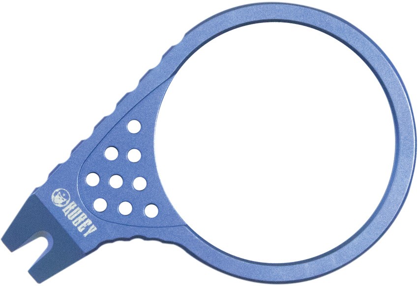 Kubey Blue Titanium Keyring Pry Bar Multi-Tool 410B