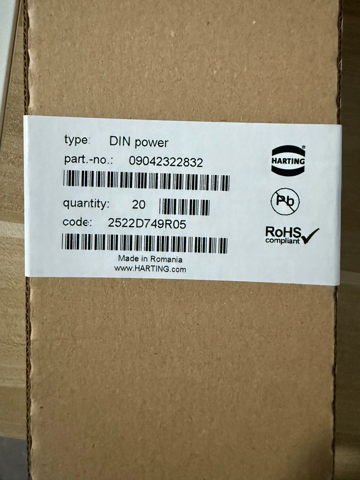 20pcs HARTING 09042322832 Brand New Female Connector