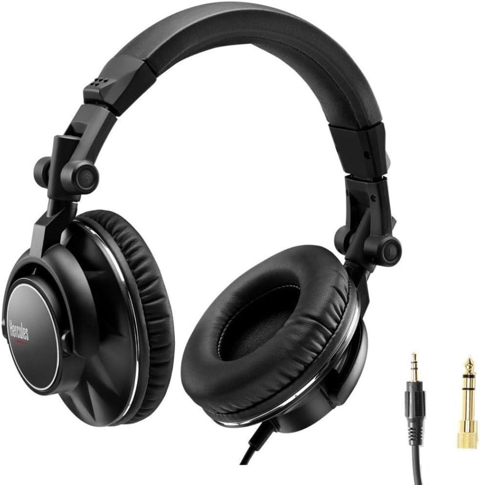 Hercules HDP DJ60 – Professional-Quality DJ Headphones - High Performance, Folda