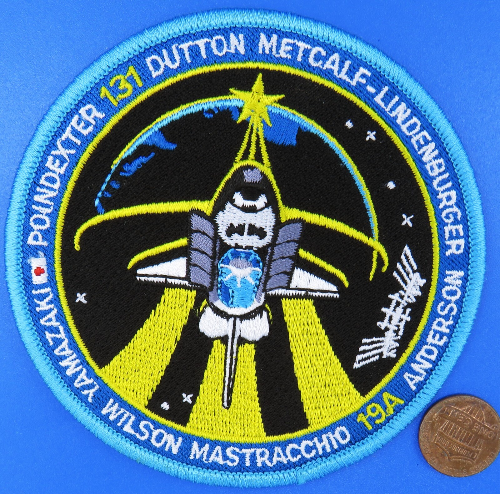 NASA PATCH vtg Space Shuttle DISCOVERY STS-131  / ISS Yamazaki Poindexter Dutton