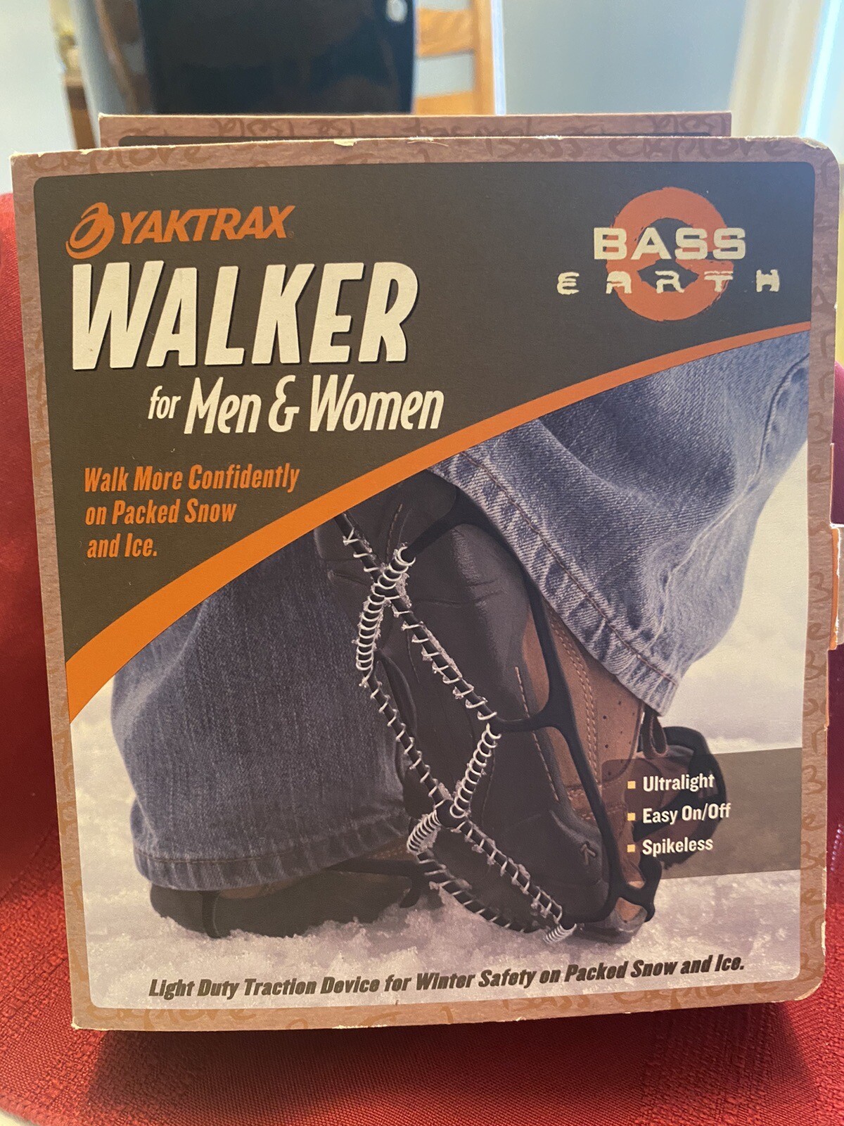 NOB YAKTRAX WALKER Medium BLACK- ONE PAIR LIGHT DUTY TRACTION FOR WINTER SAFETY