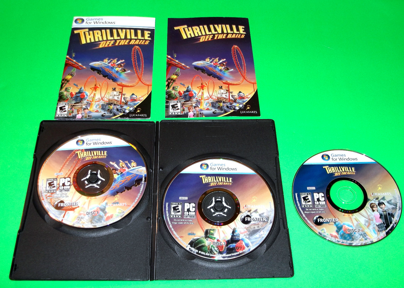 THRILLVILLE OFF THE RAIL GAME FOR DELL HP ACER WINDOWS XP PC LAPTOP COMPUTER