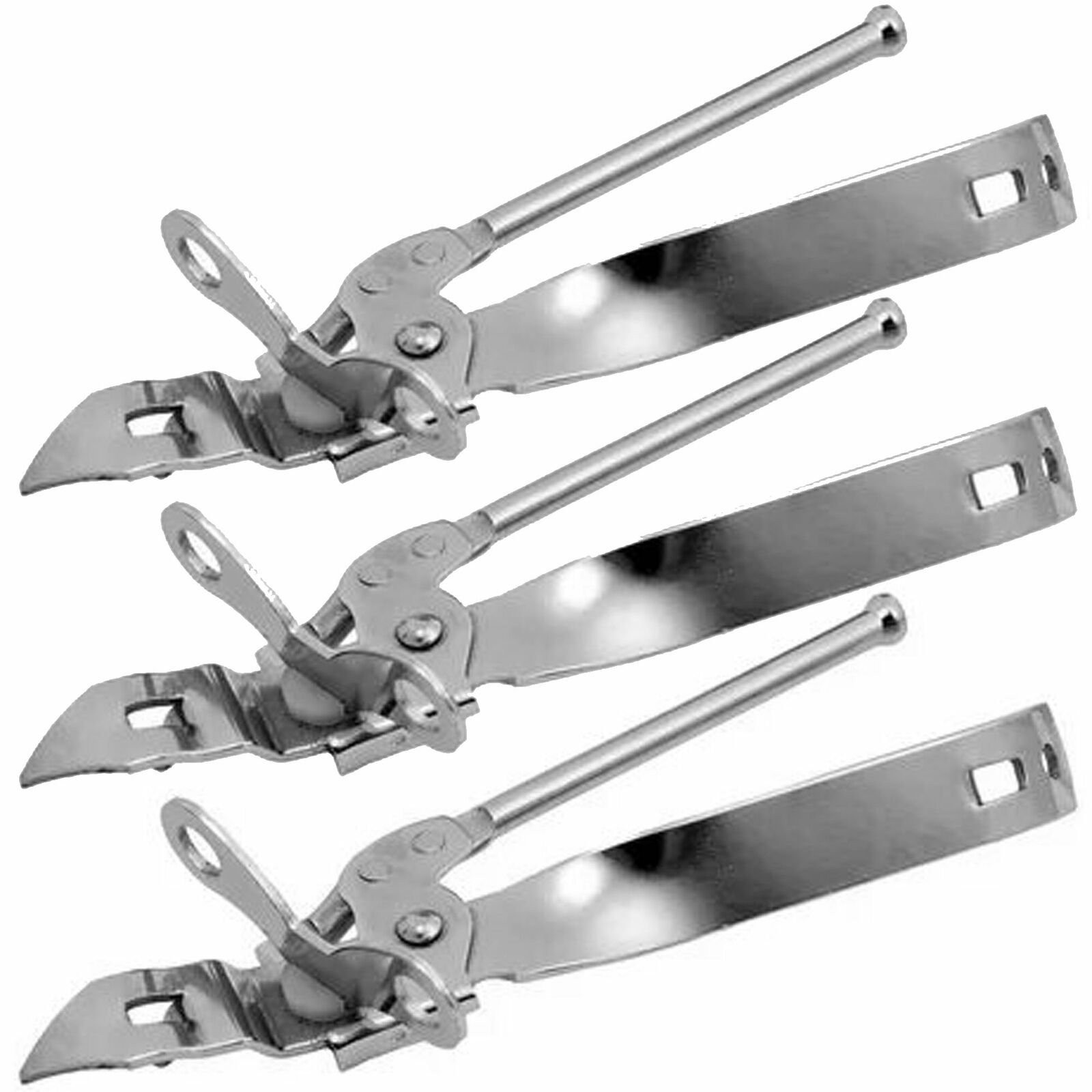 Wideskall 3-in-1 Can Opener with Bottle Opener Tapper Silver (Pack of 3)