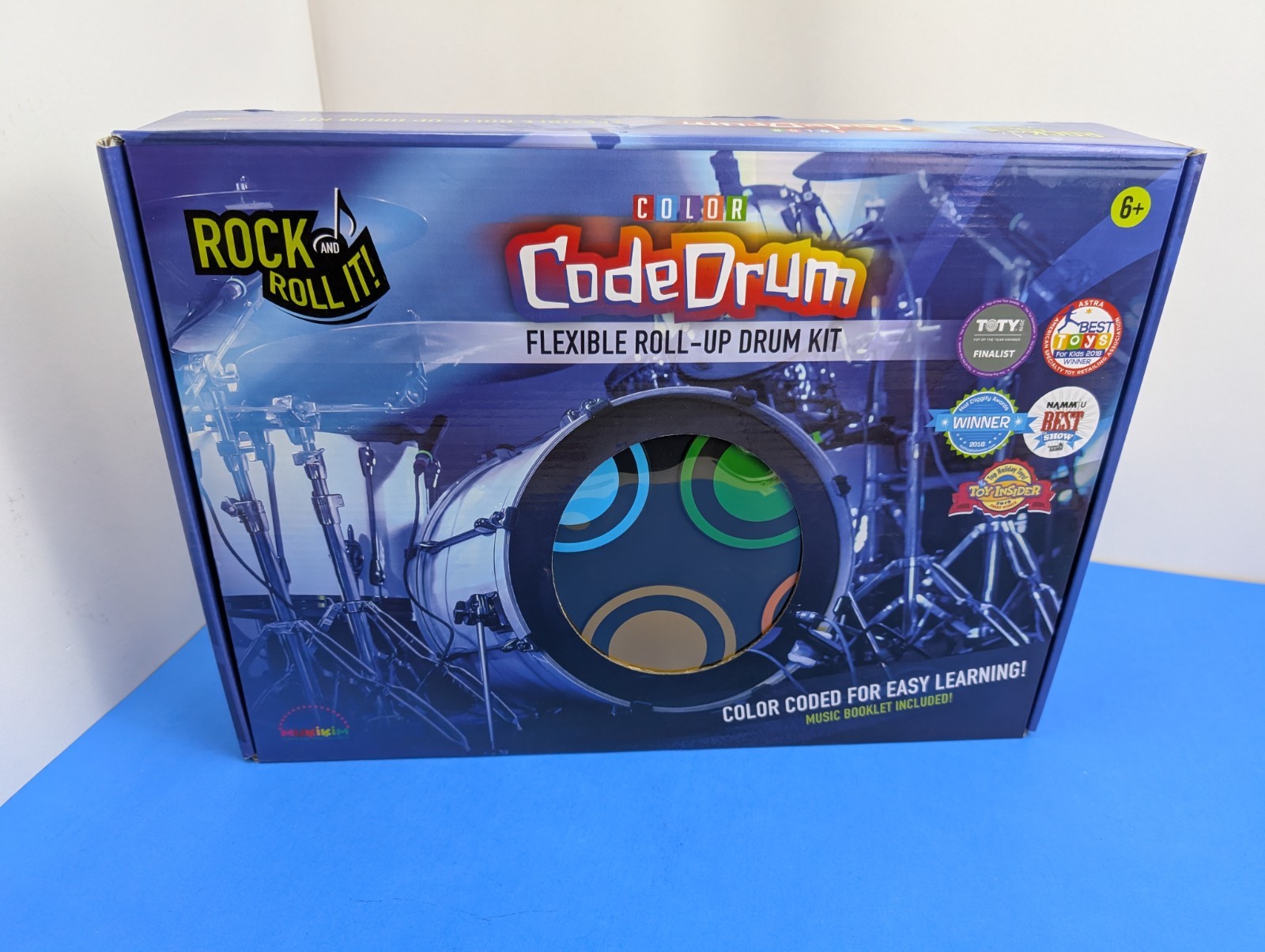 New Mukikim Rock and Roll It! Color Code Drum - Flexible Roll-Up Drum Kit