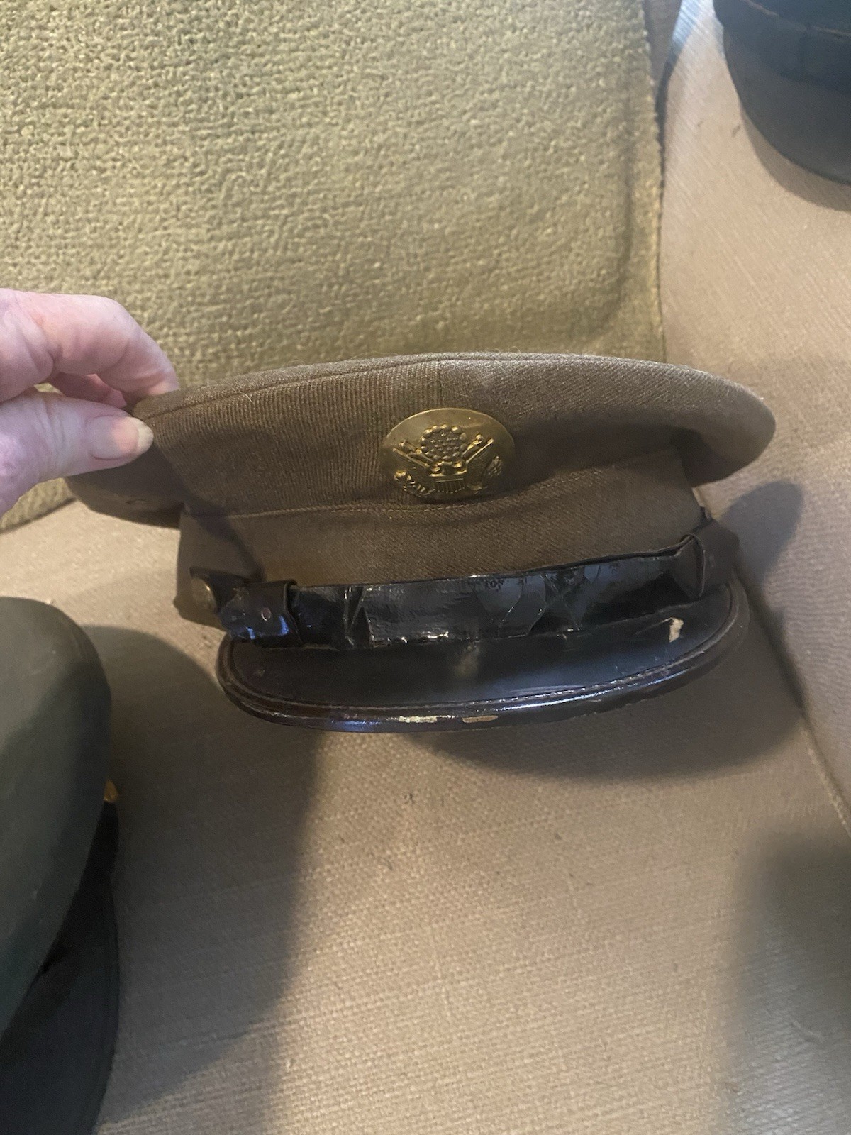 Assorted Military Branch Visor Hats (6) Used