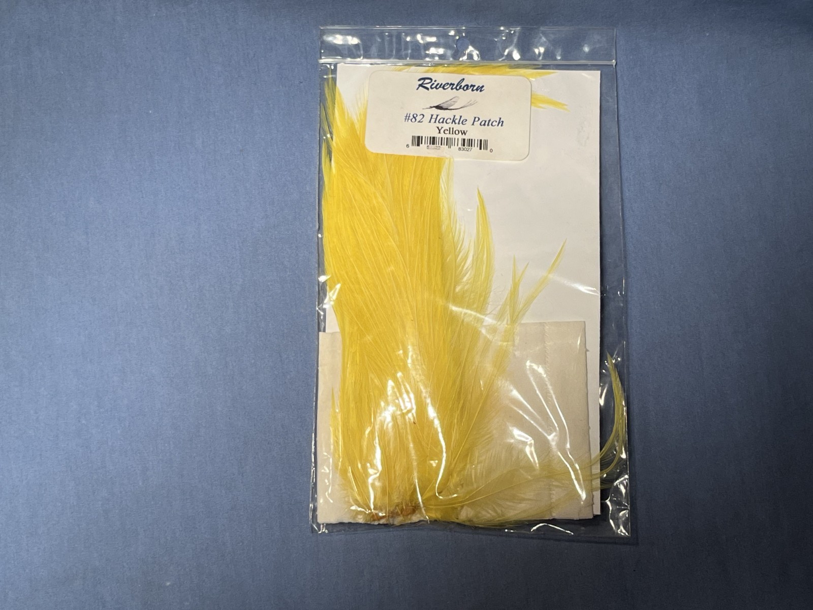 FLY TYING RIVERBORN #82 HACKLE PATCH-Yellow-NEW IN PACKAGE