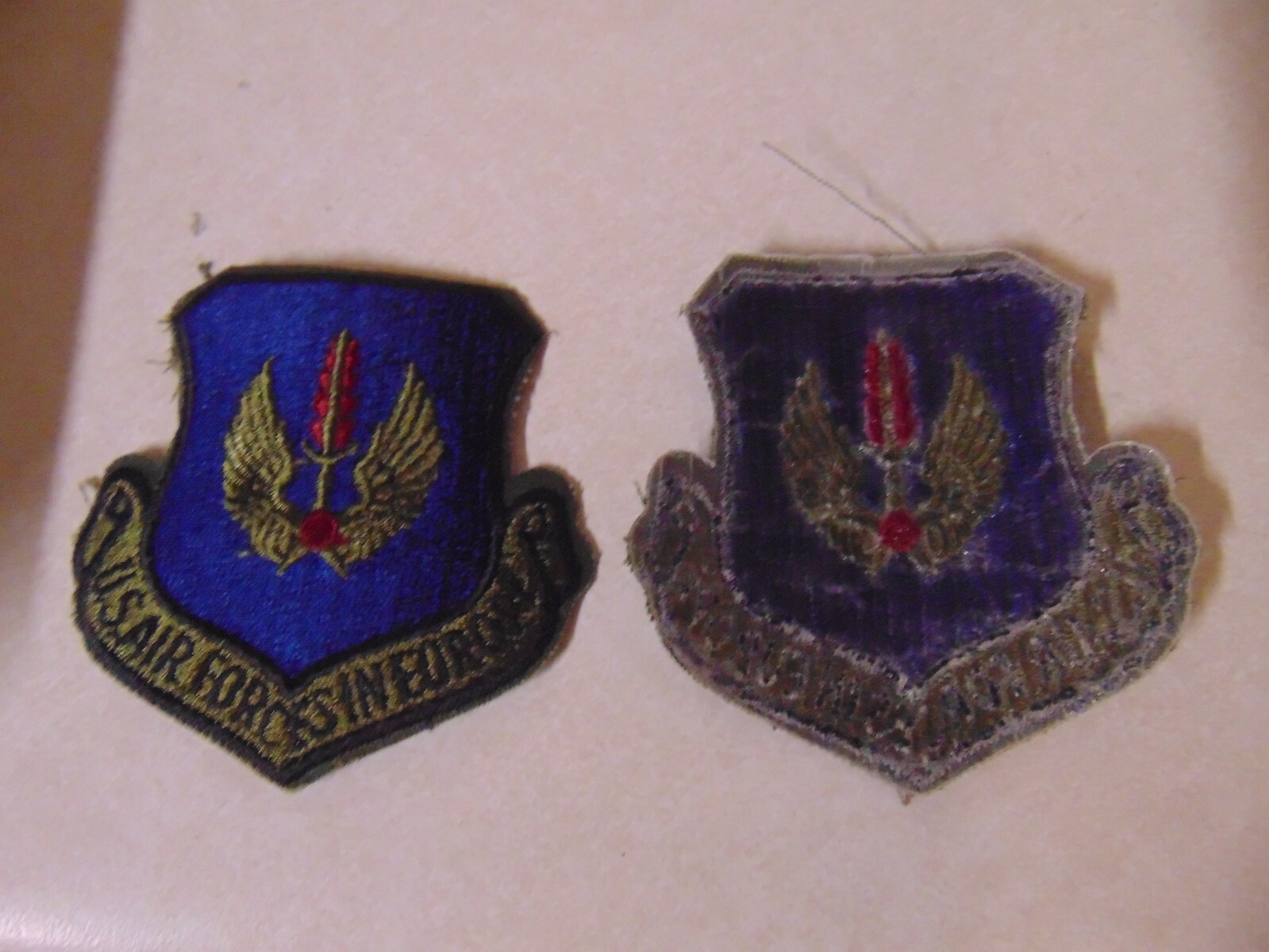 MILITARY POCKET PATCH US AIR FORCES IN EUROPE USAF SEW ON COLORED NEW OLD STOCK