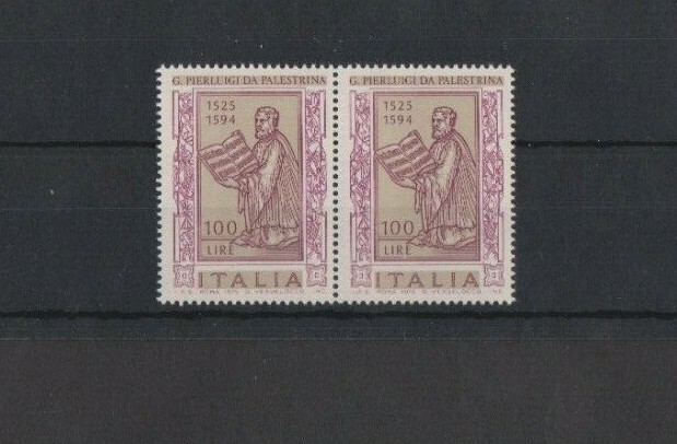 Italy 1975 450th Anniversary Birth Palestina  Pair  MNH per scan