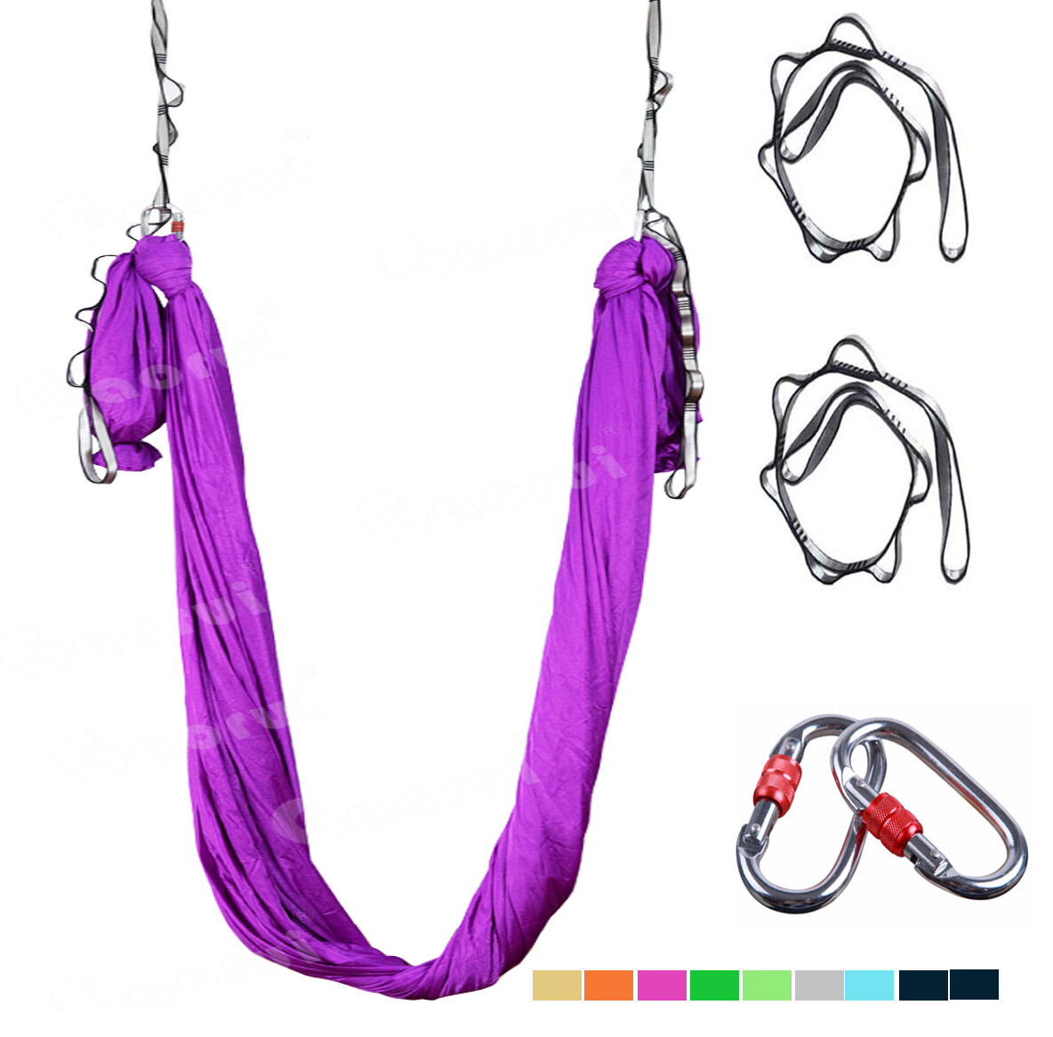 16ft Aerial Yoga Swing Hammock Anti Gravity Silk Trapeze Inversion Decompression