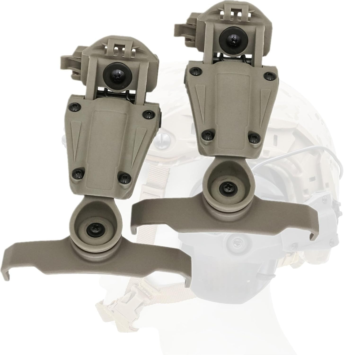 ARC Rail Adapter for Fast Series Helmets Compatible with Walker'S Razor Earmuffs