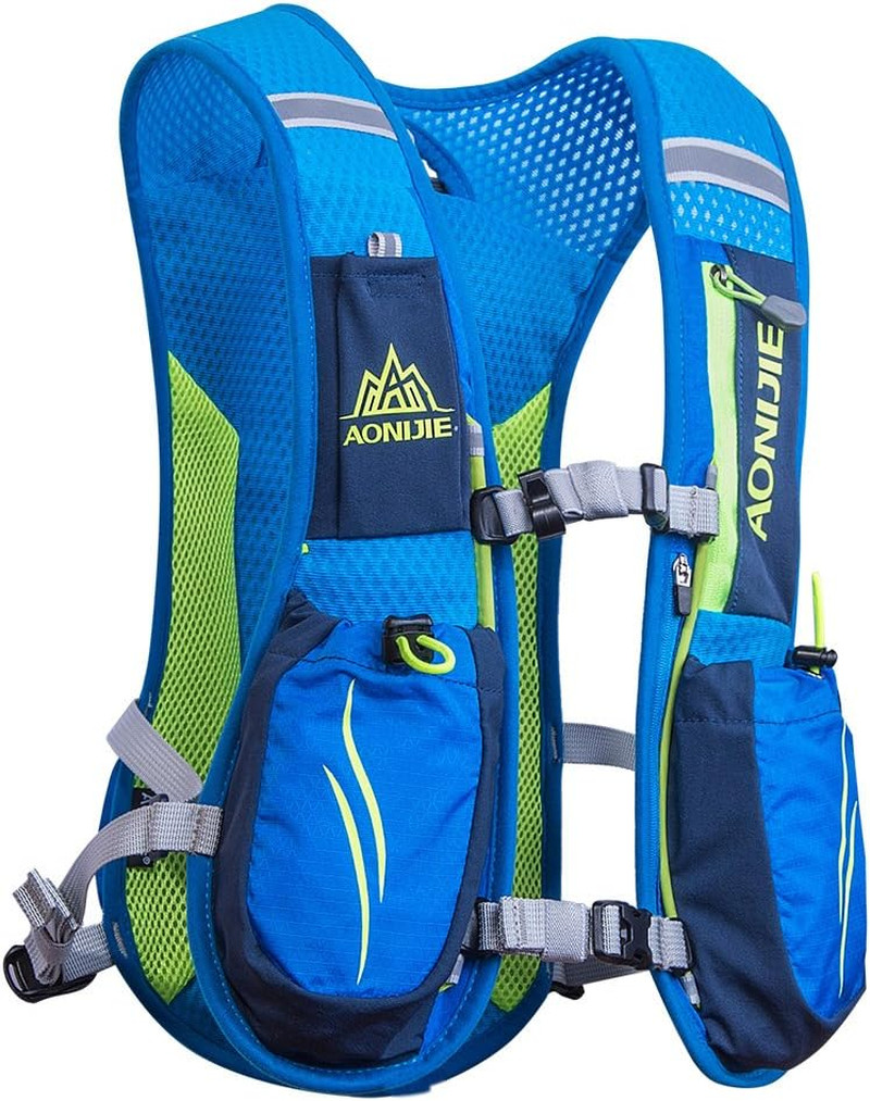 Running Hydration Vest Backpack 5.5L Lightweight Trail Running Pack Blue