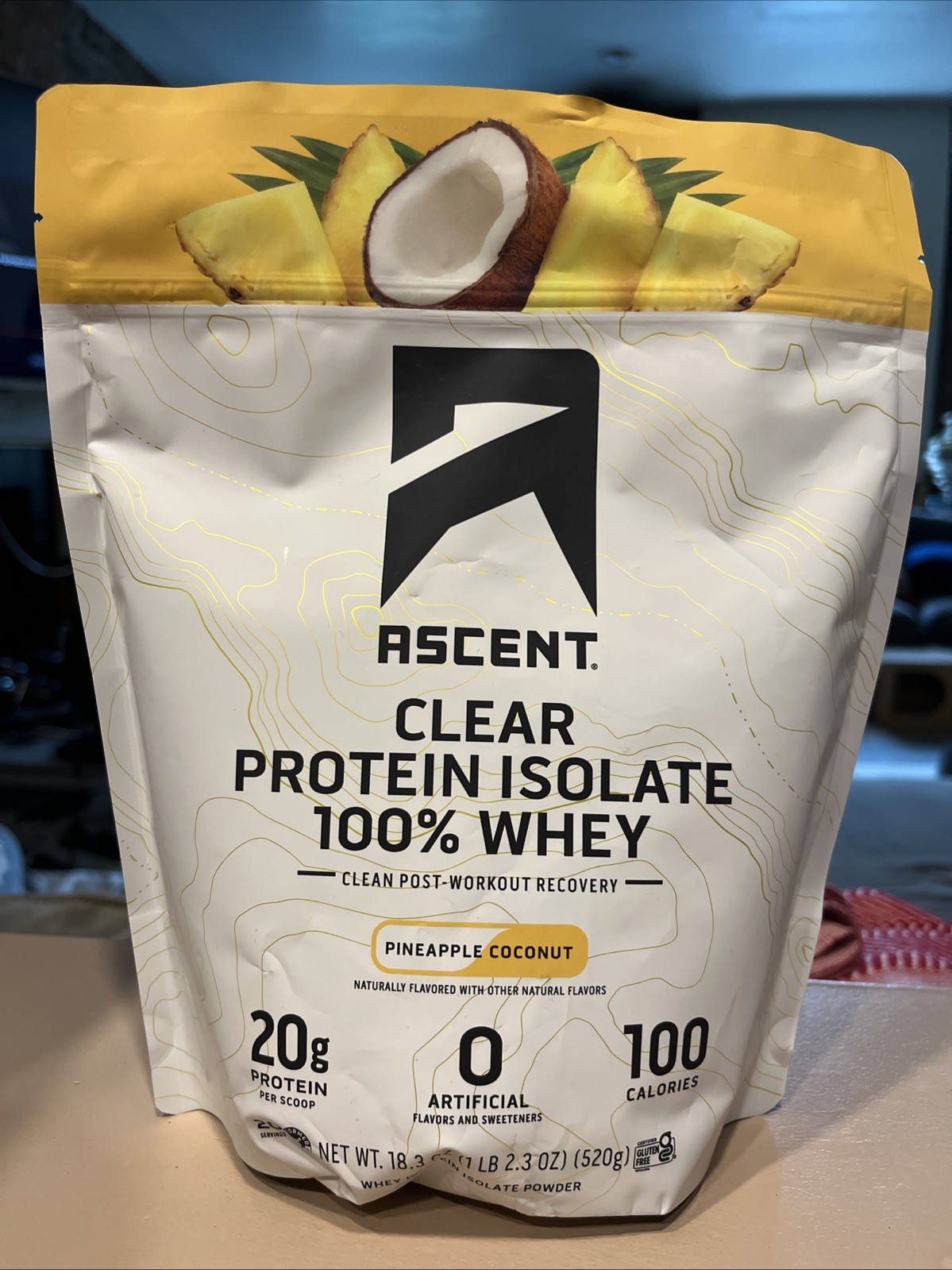 Unopened Ascent Clear Protein Isolate 100% Whey Pineapple Coconut