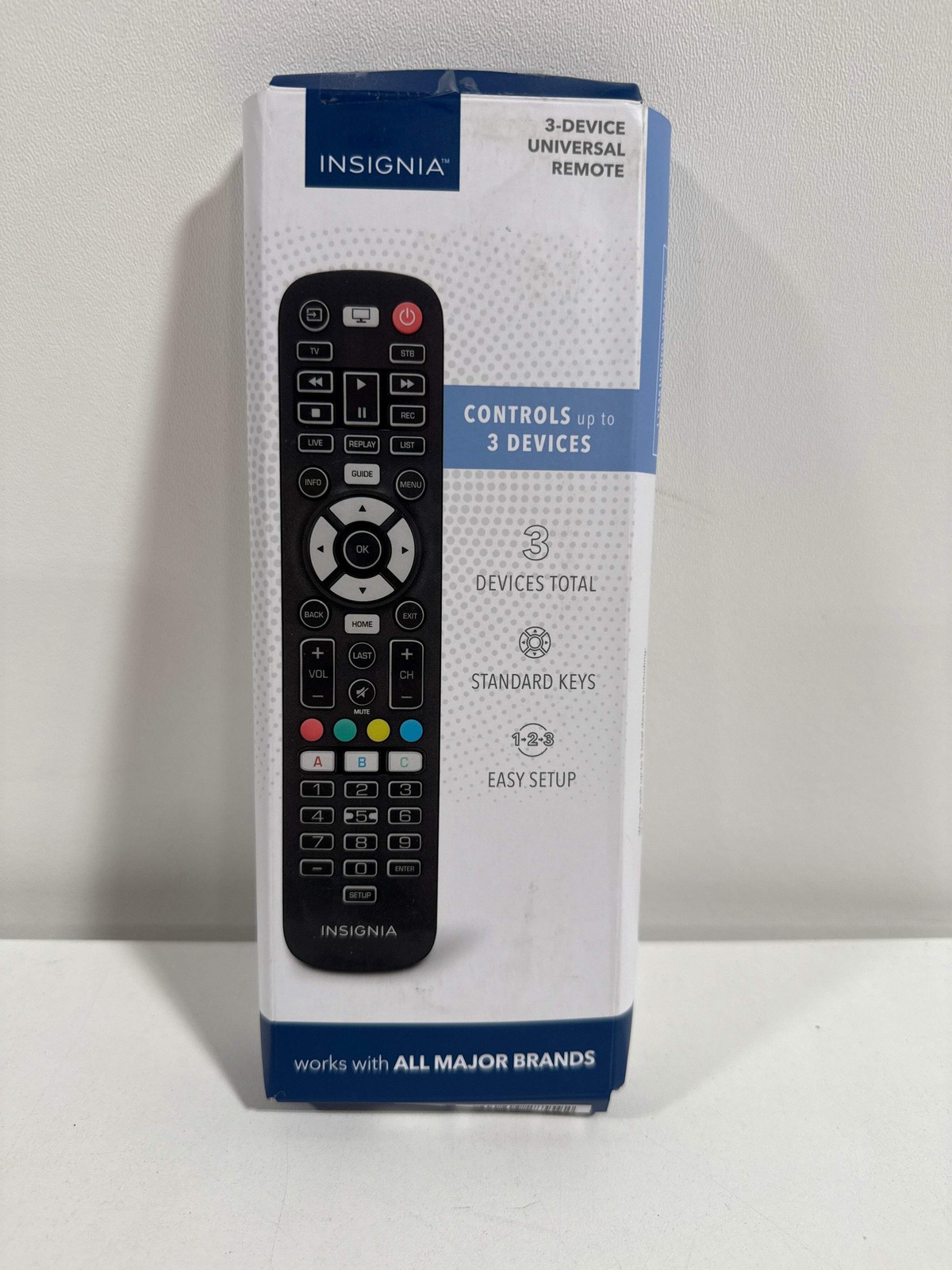 Insignia - 3-Device Universal Remote - Black