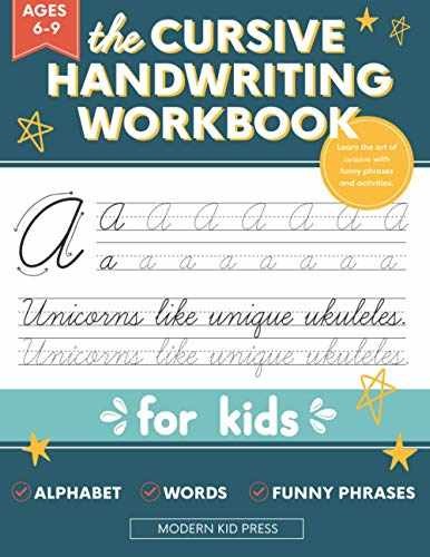 The Cursive Handwriting Workbook - Paperback, by Press Modern Kid - Very Good