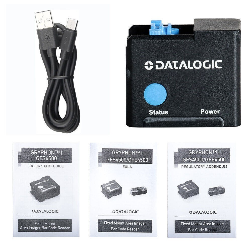 Datalogic GFS4520-BKK1-RED 1D 2D Fixed Modules Barcode Scanner with USB Cable