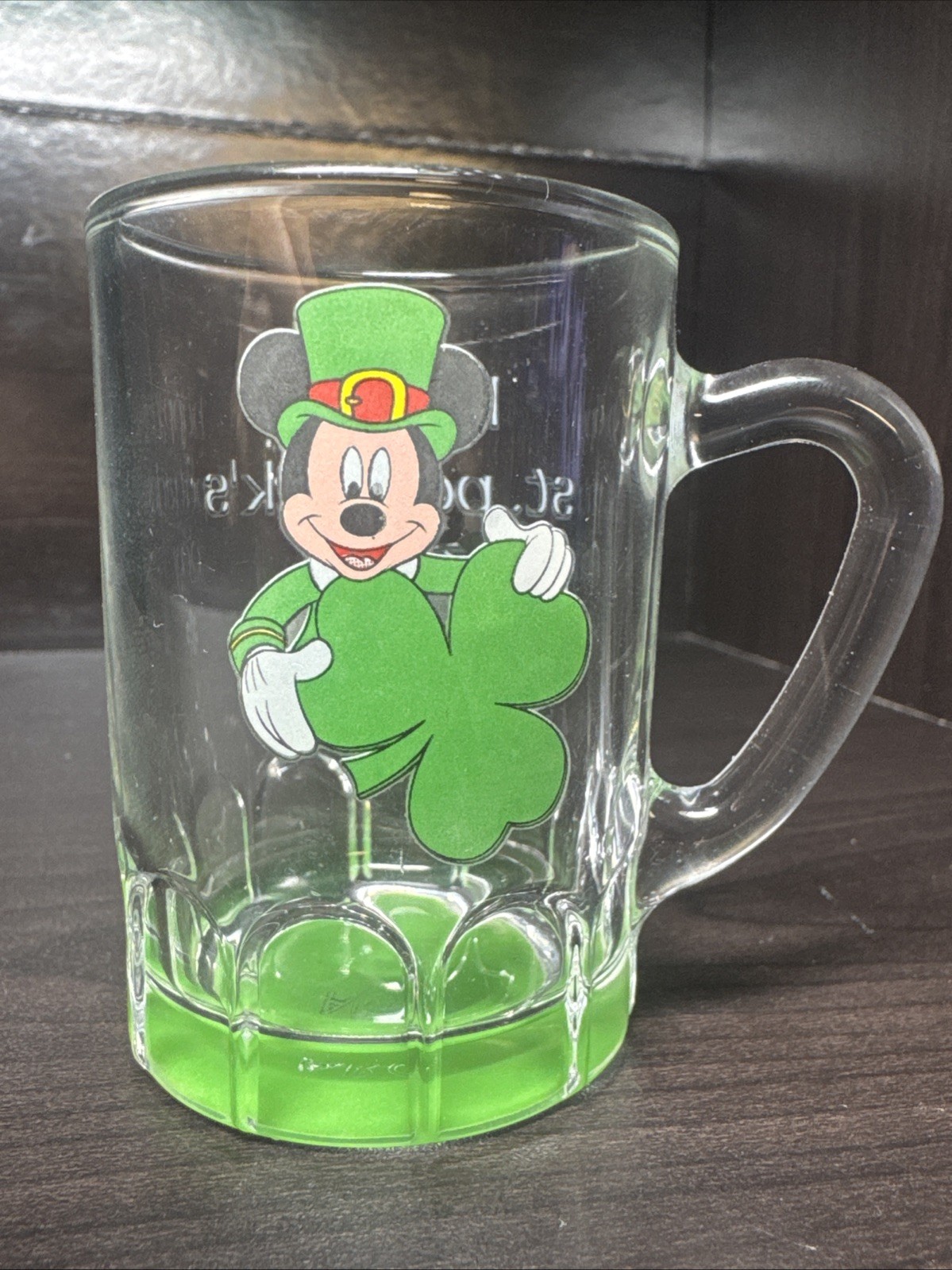 Disney Mickey Mouse St. Patrick's Day Mug Style Collectible Shot Glass