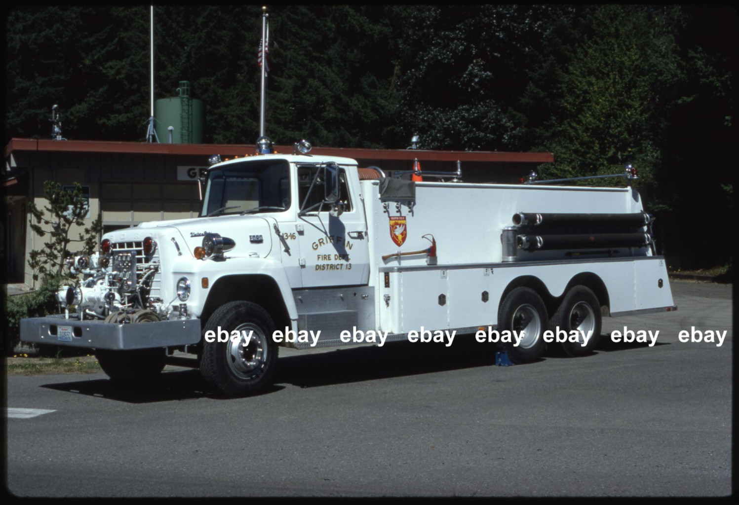 Griffin WA 1972 Ford L Western States pumper Fire Apparatus Slide