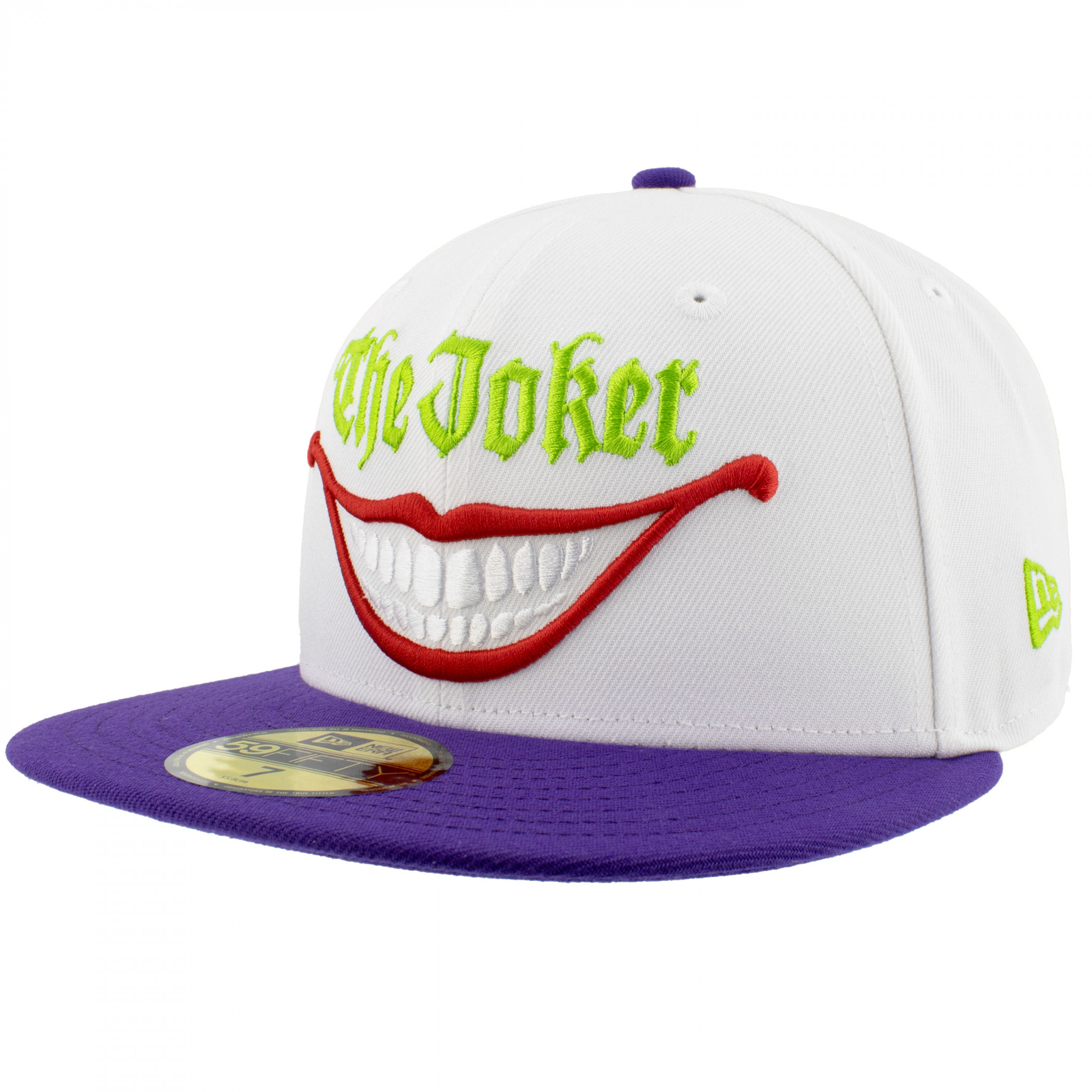 The Joker Smile White & Purple Colorway New Era 59Fifty Fitted Hat Multi-Color