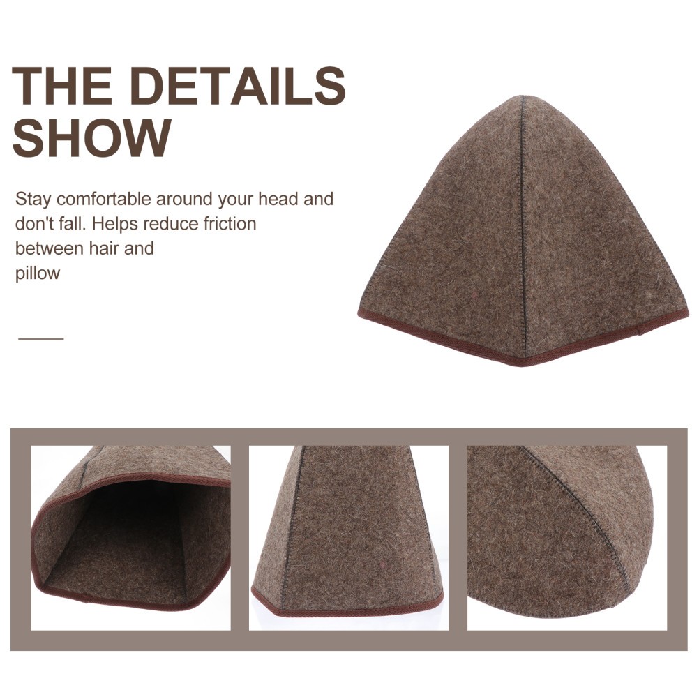 Wool sauna accessories Hat Sauna Hat for Men Wool Felt Bath