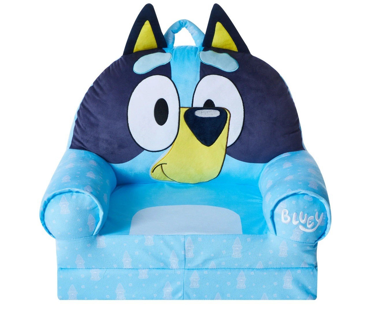 Bluey 2-in-1 Toddler Flip Out Chair Blue for Kids