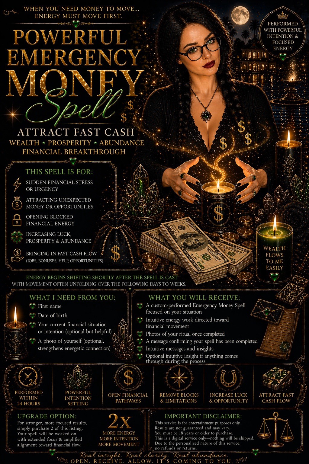 Emergency Money Spell ⚡ Attract Fast Cash 💸Abundance & Financial Breakthrough