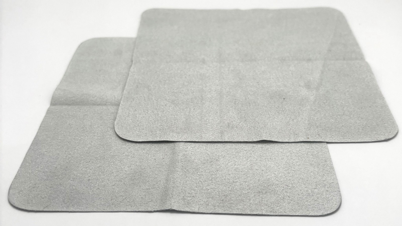 Premium Microfiber Watch Cleaning Cloth - Color Grey - Set of 2