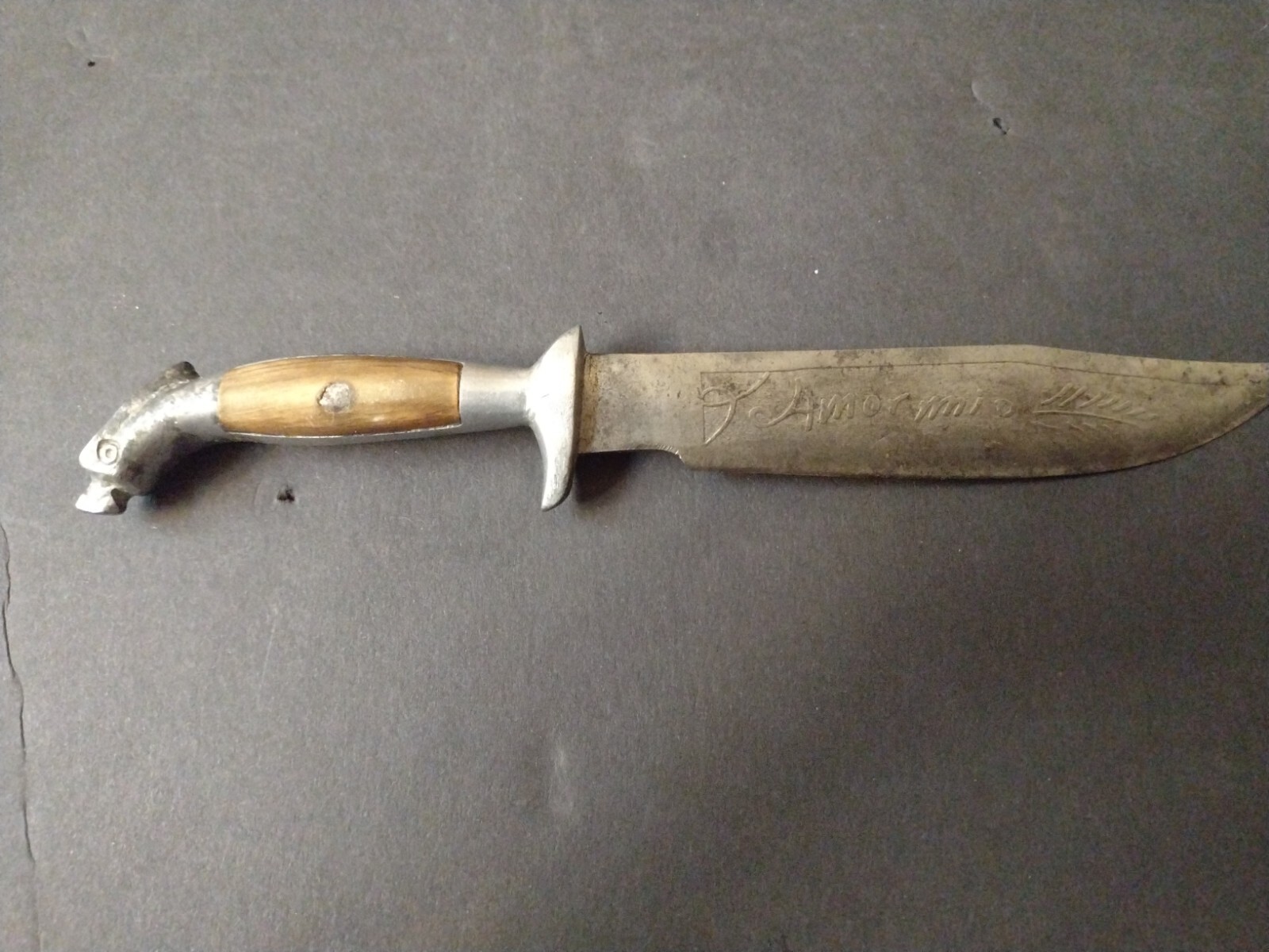 Fixed Eagle Head Vintage Dagger Made in Mexico