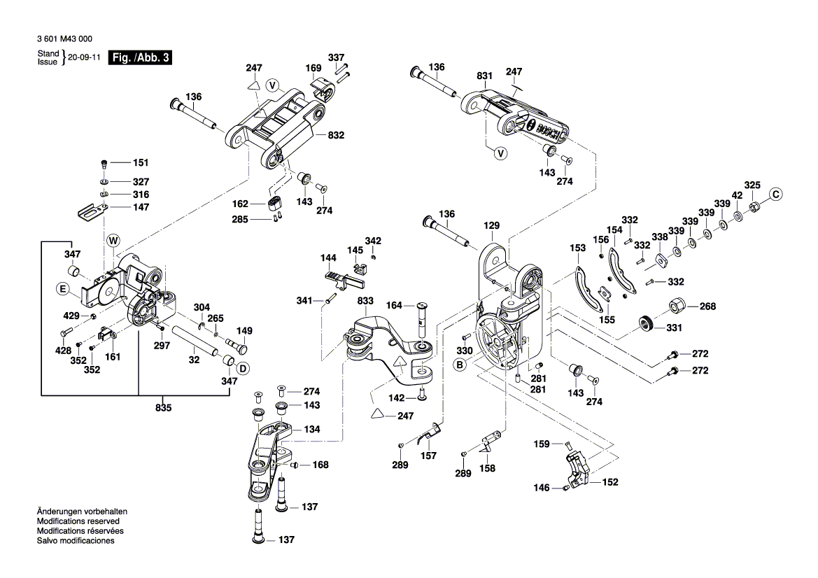 New Genuine Bosch 1609B05025 Lower guard