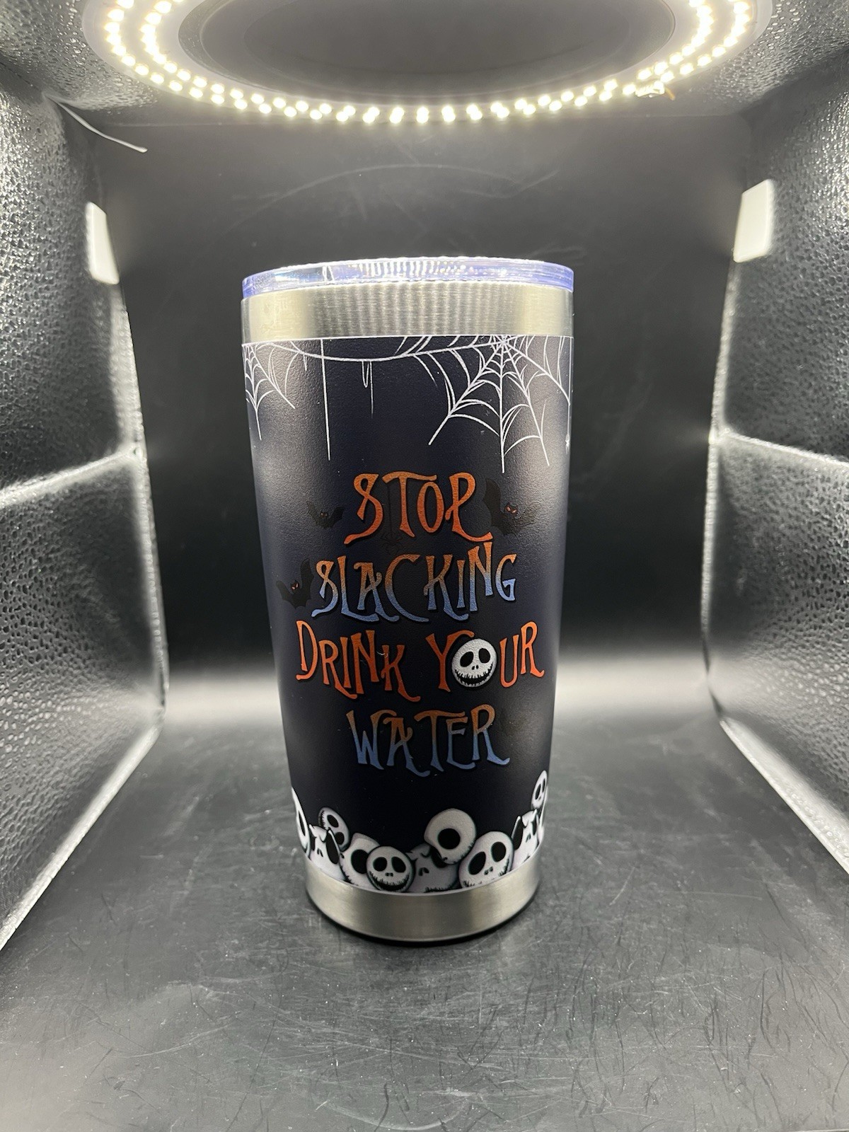 NWOT Jack & Sally Nightmare Before Christmas Tumbler Stainless Steel