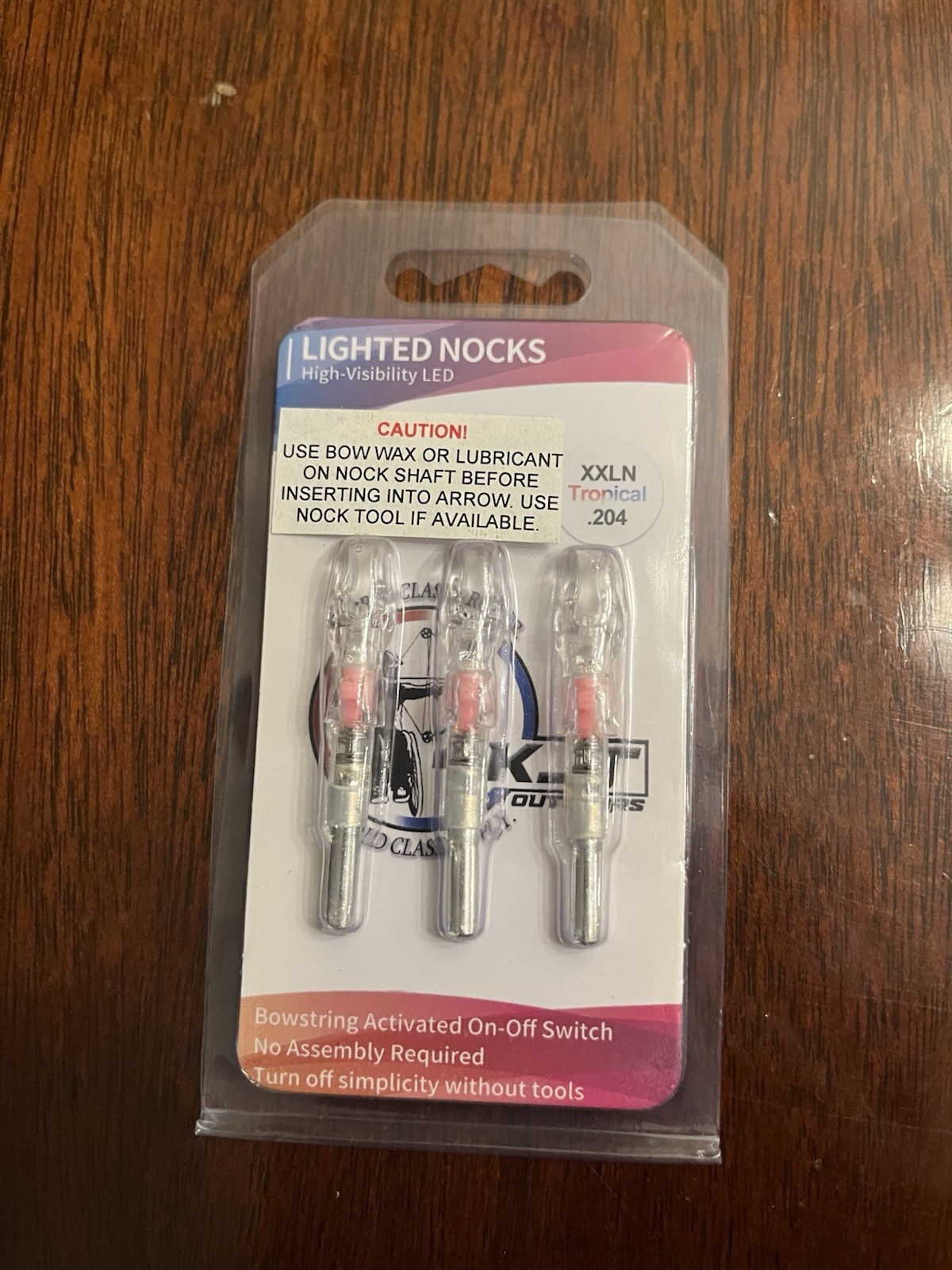 4KJT Lighted Nocks for Arrows Multi-color/Tropical XXLN .204