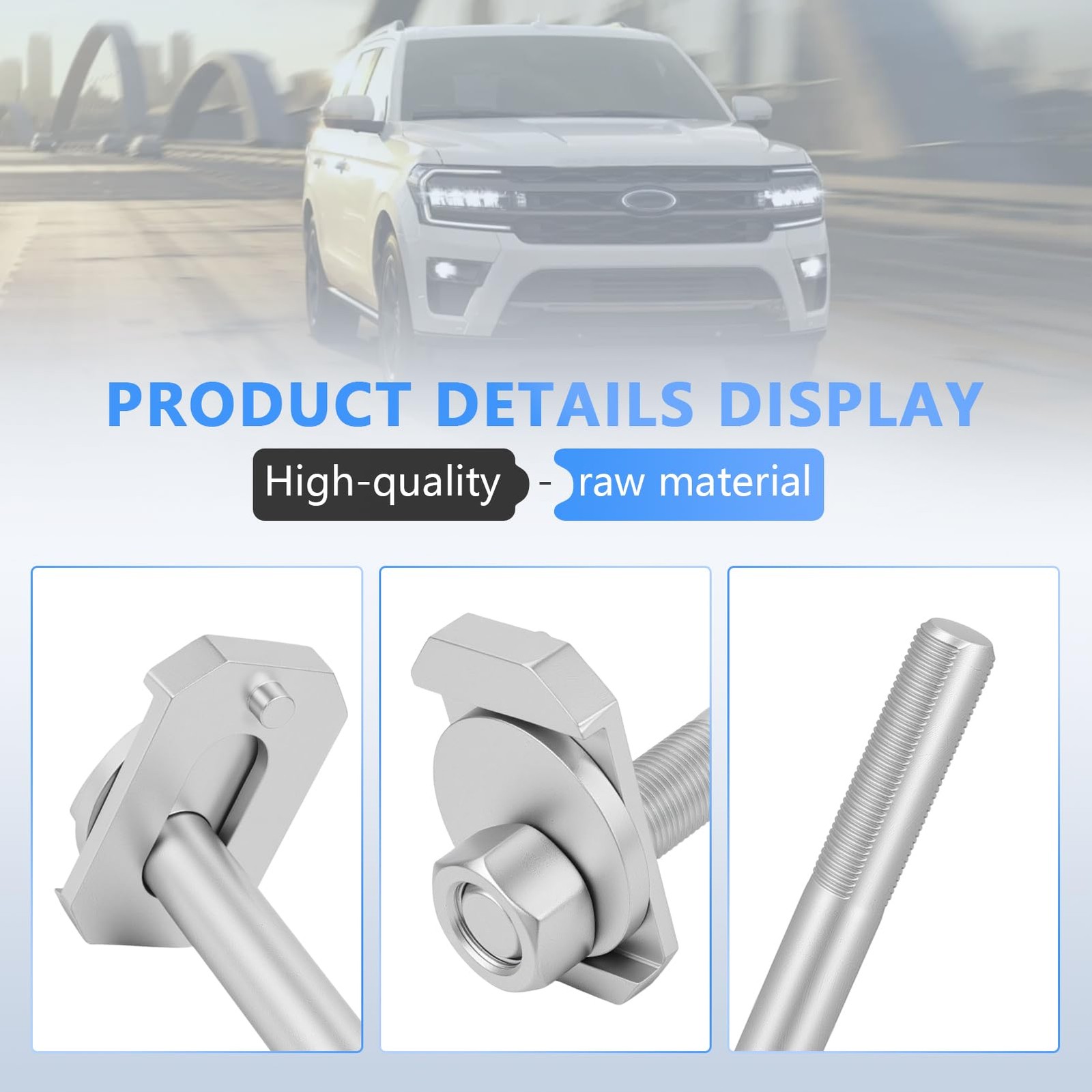 Front Caster Camber Kit Camber/Caster Adjustment Bolts Kit Compatible with 20...