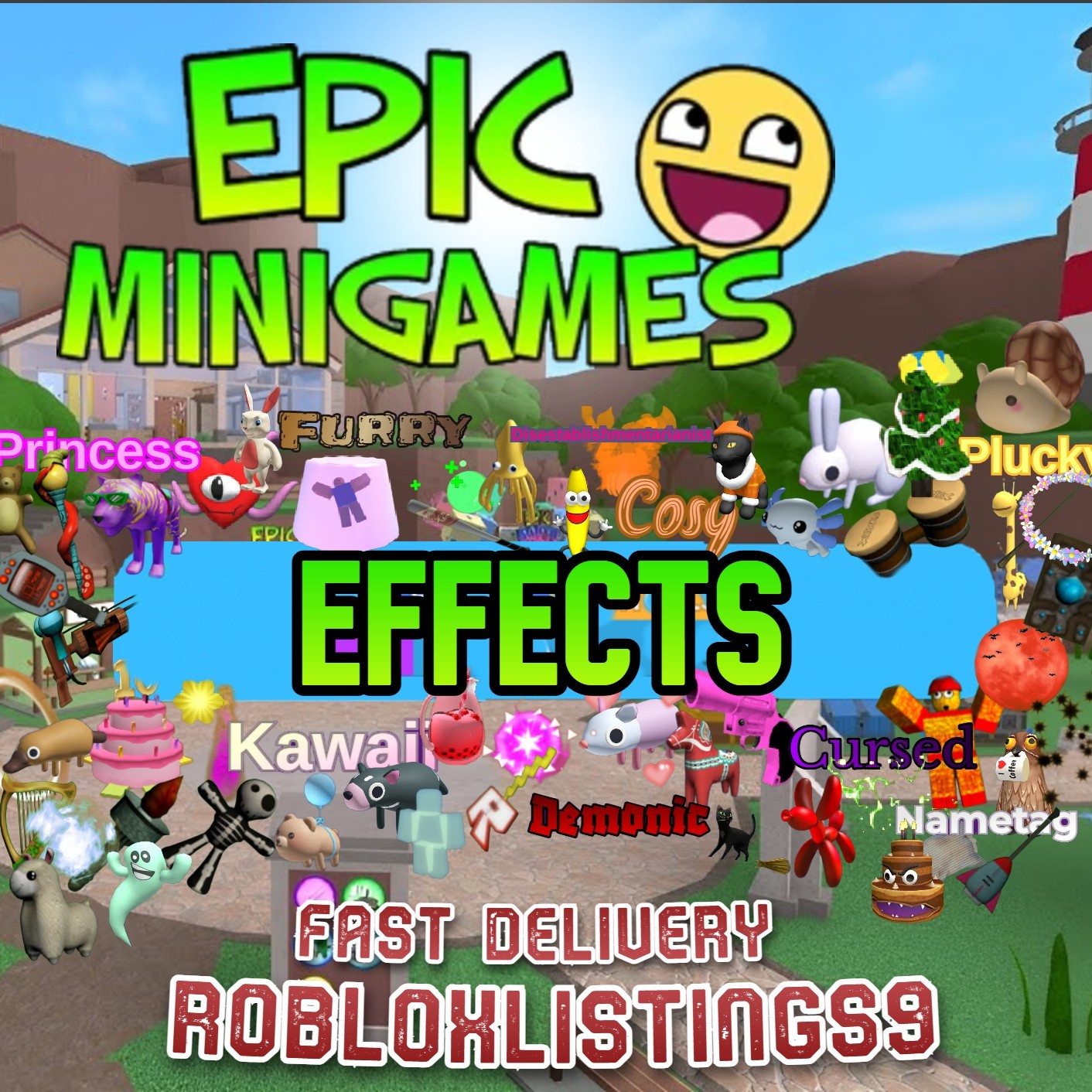 Epic Minigames EFFECTS - CHEAPEST AVAILABLE! - FREE SHIPPING - fast delivery!
