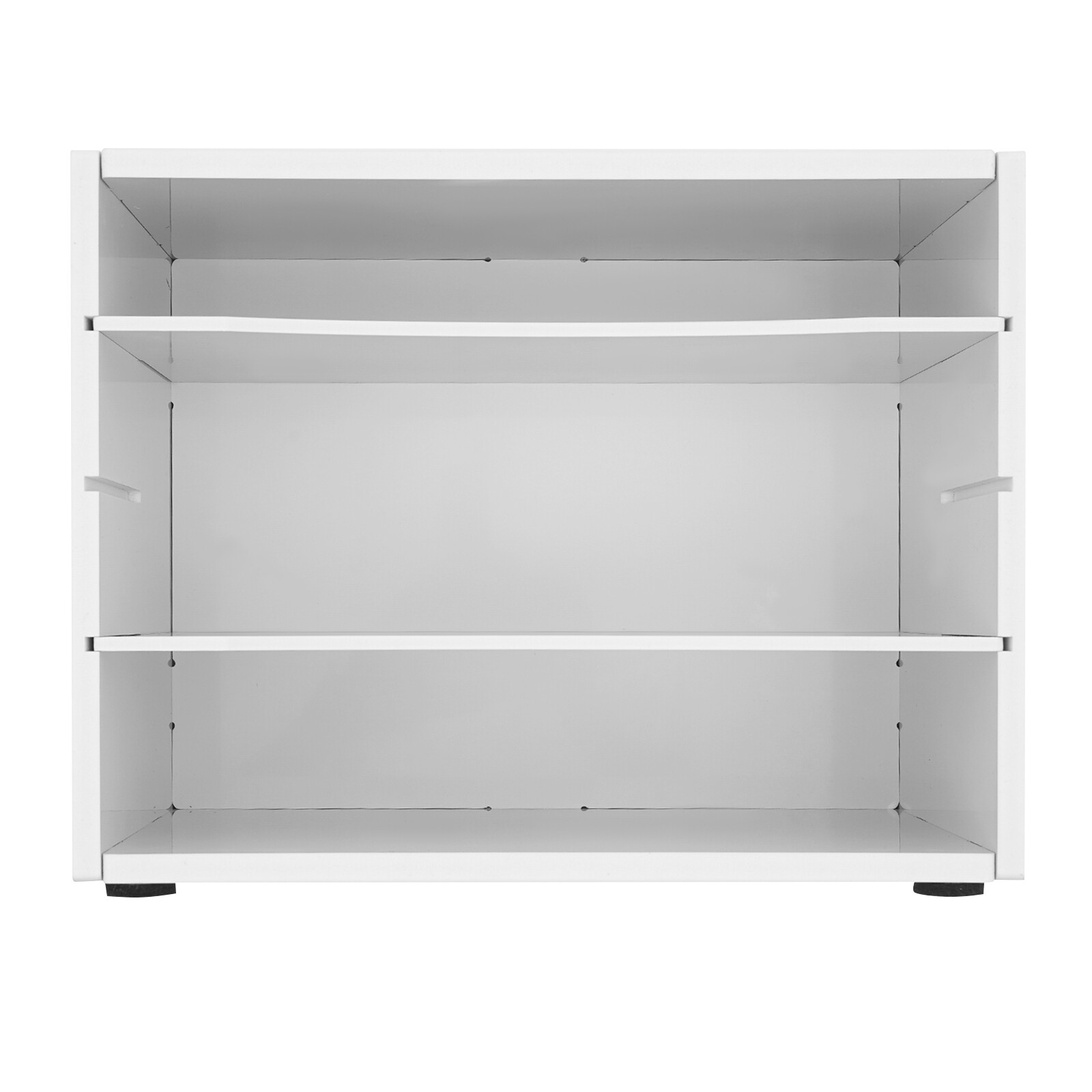 2 Pack 4 Tier Desktop File Holder White PVC Paper Organizer Rack