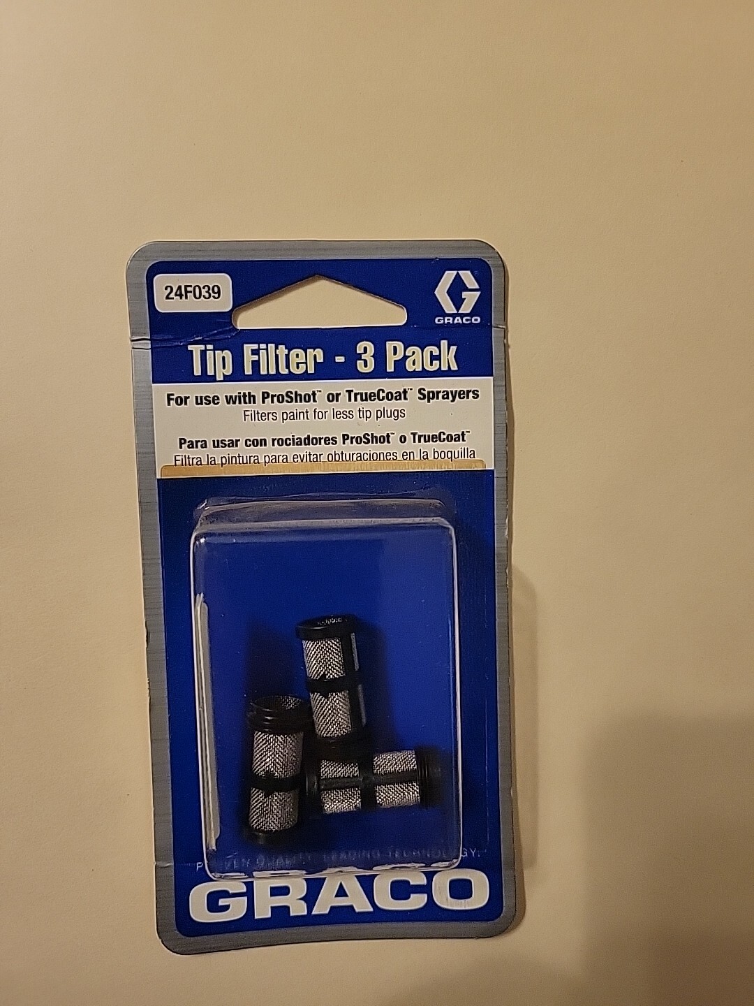 Graco OEM TrueCoat/ ProCoat Filter 3 Pack 60 MESH 24F039