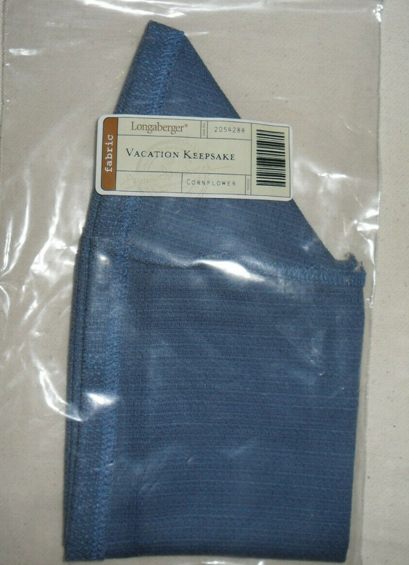 Longaberger Vacation Keepsake Basket Fabric Liner in Cornflower #2054288 NEW