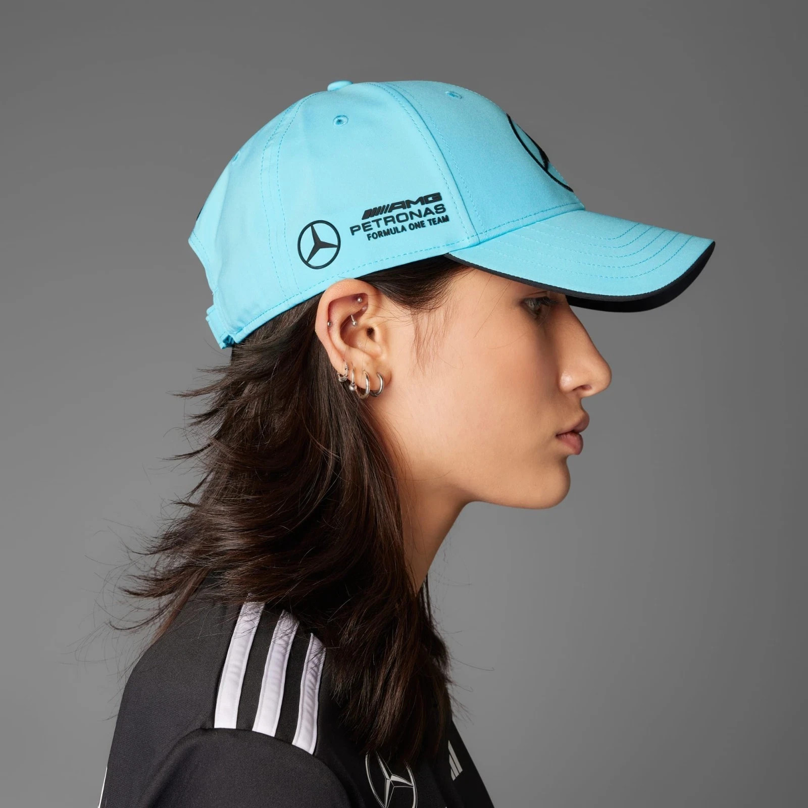 Adidas Mercedes AMG Petronas F1 Team Driver Cap Adjustable Motorsport Hat Teal