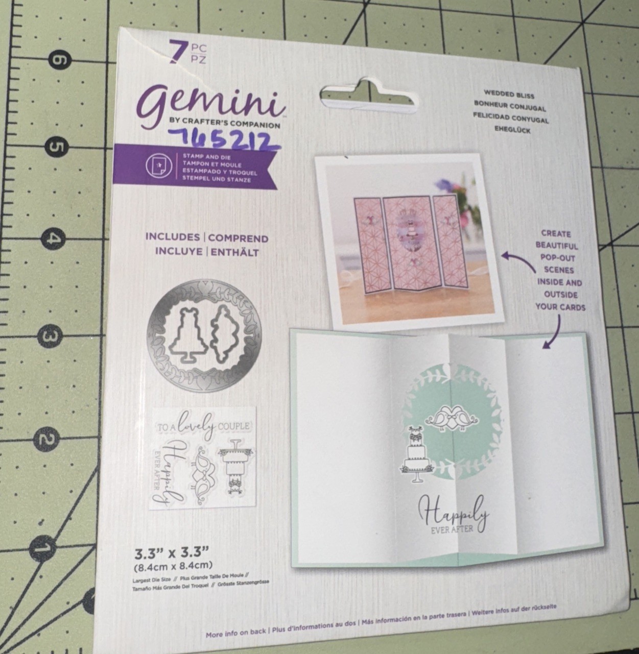 Crafters Companion Wedding Wedded Bliss Pop Out Scene Stamp & Die Set NIOP