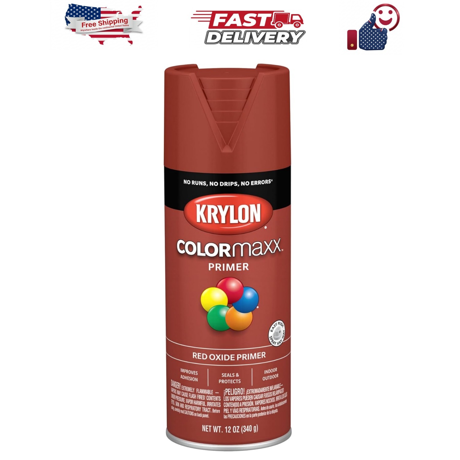 ColorMaxx Red Oxide 12 Oz. All-Purpose Spray Paint Primer - 1 Each
