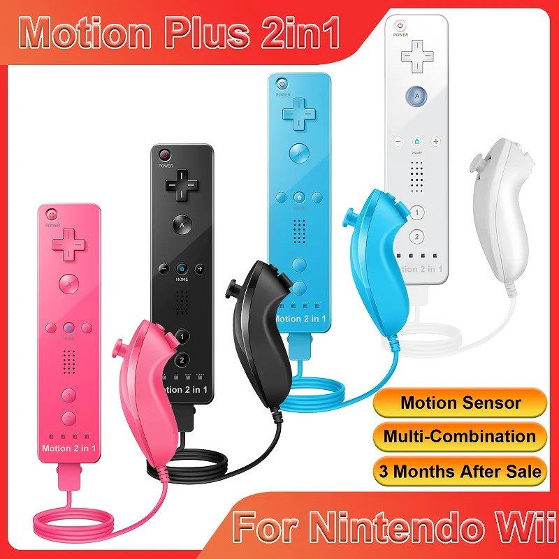 NEW Game Remote Controller Wand WHITE for Nintendo Wii & Wii U motion wiimote