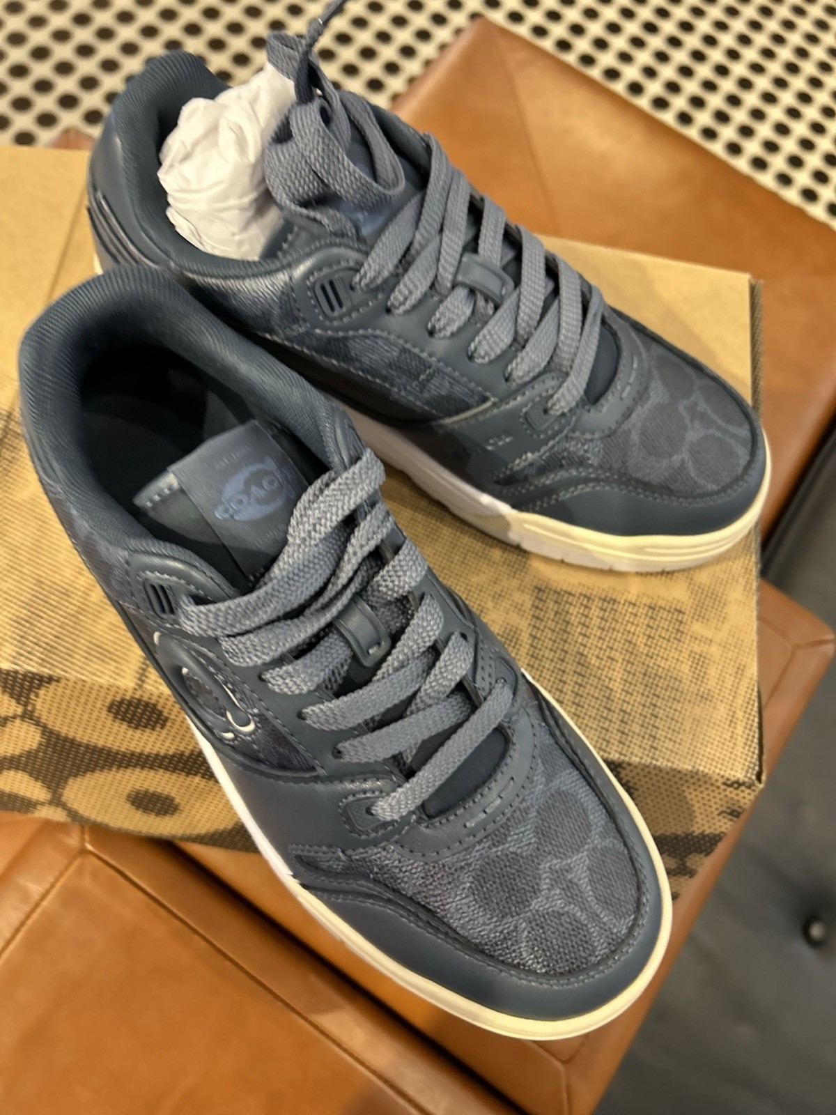 Coach Men's Soho Sneaker With Signature Canvas Denim/Denim CAQ10 7/11/11.5/12/13