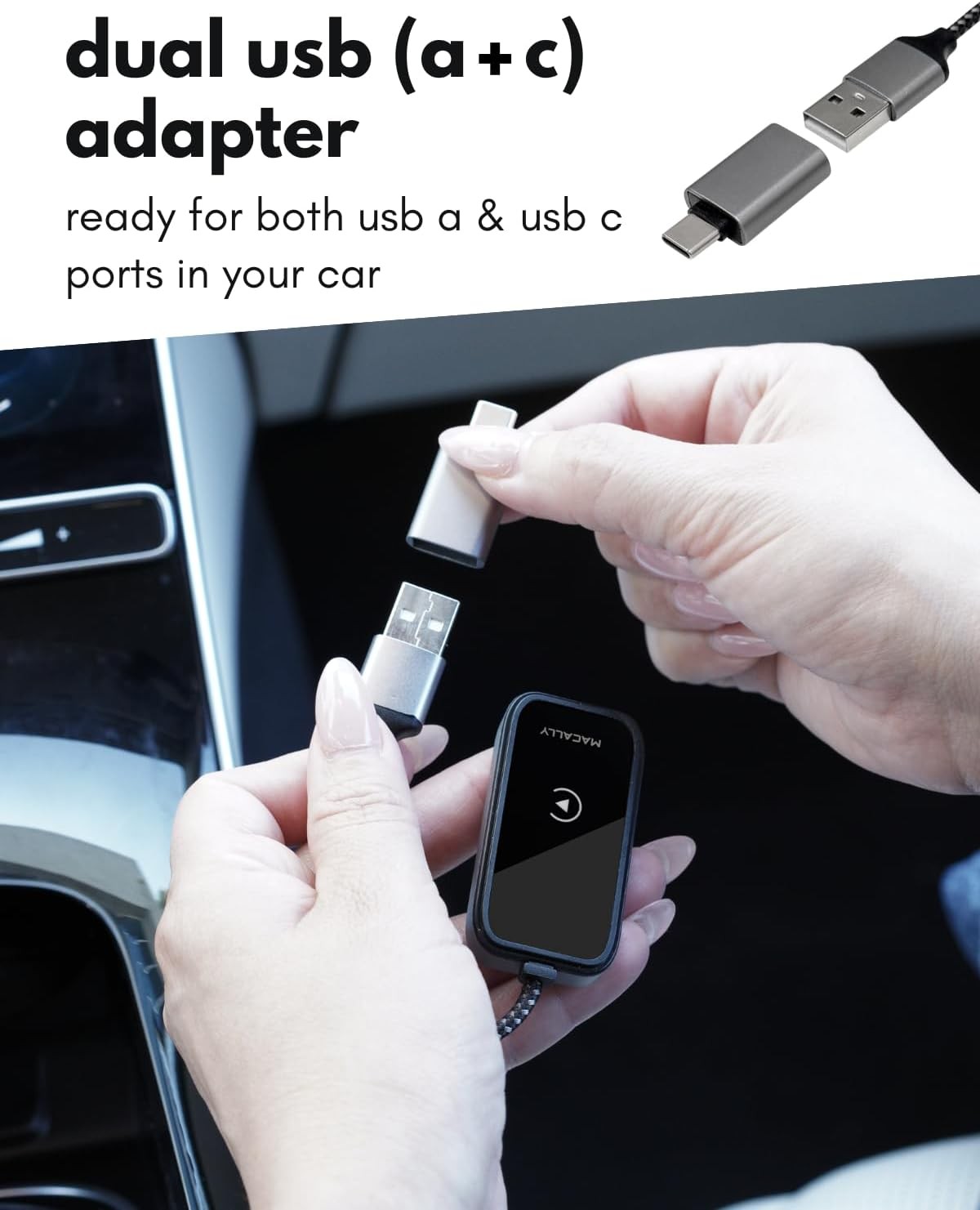 Wireless CarPlay Adapter for iPhone USB Wireless Dongle Fast Auto Connect