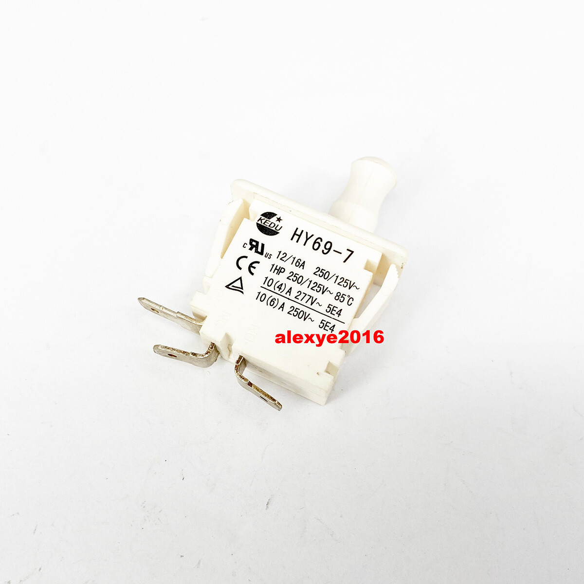 1PCS KEDU HY69-7 Switch 3 Pins Button's Action is Momentary