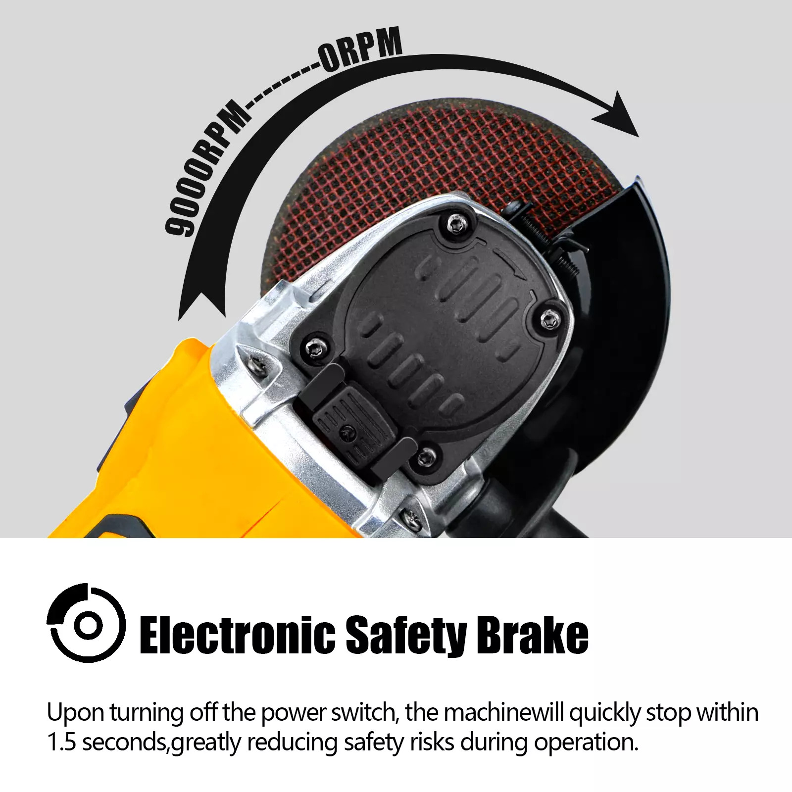 NEW Cordless 4-1/2" to 5" Angle Grinder For Dewalt 20V Max Battery Brushless