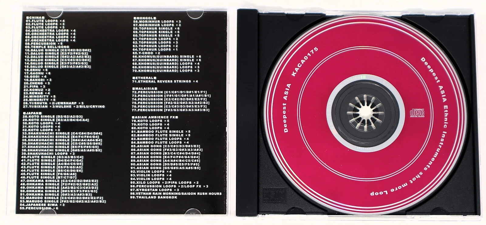 Kaeru Cafe Indian Red Deepest Asia Sample/Sound Library/Sampling CD